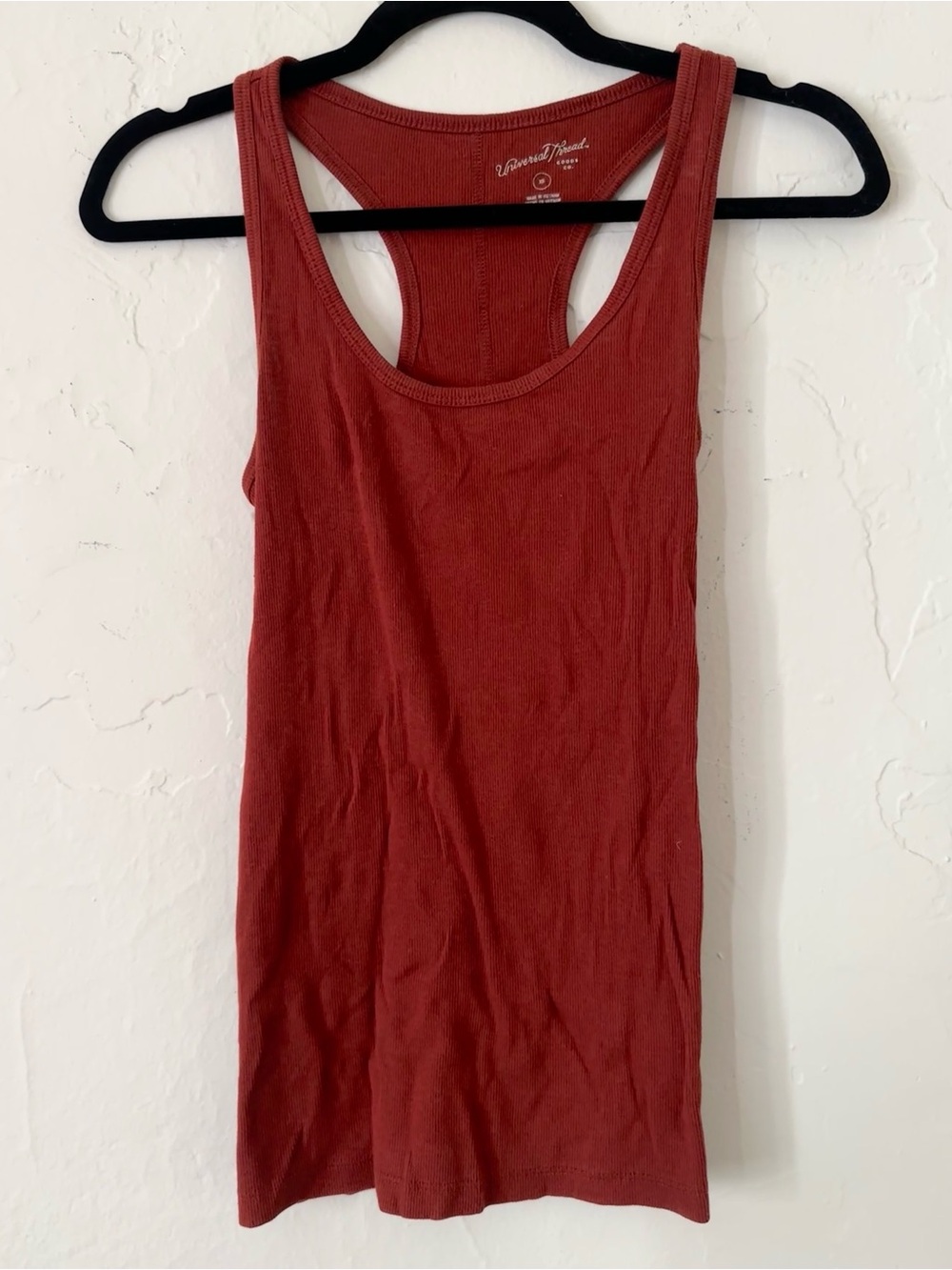 Universal Thread Women's Ribbed Racerback Tank Top in Rust - Picture 3 of 5